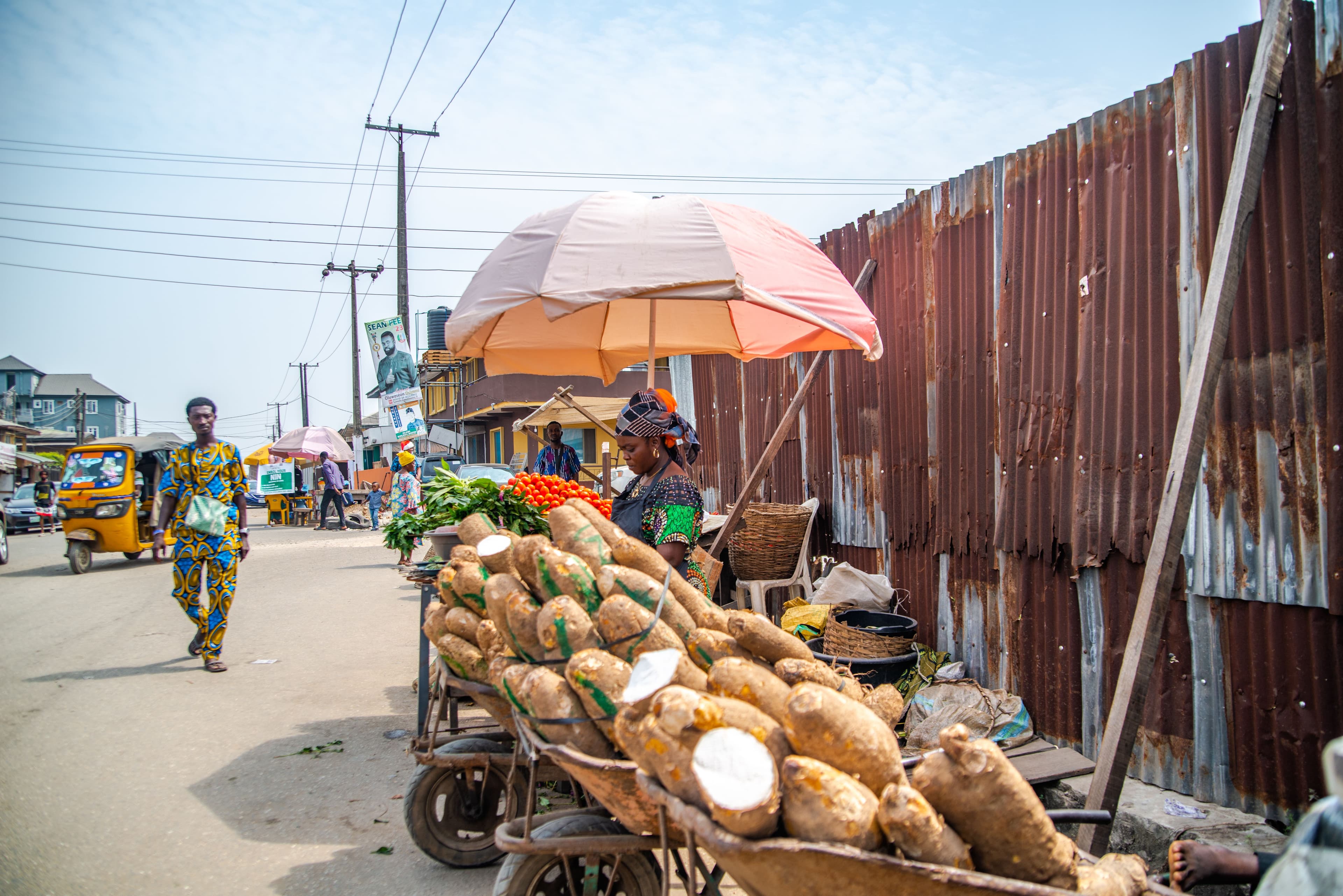 Business owner at their stall